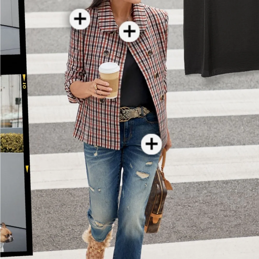 CAbi Plaid JACKET - Picture 3 of 8